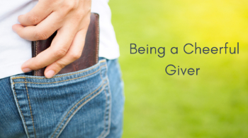 Being a Cheerful Giver Message Image