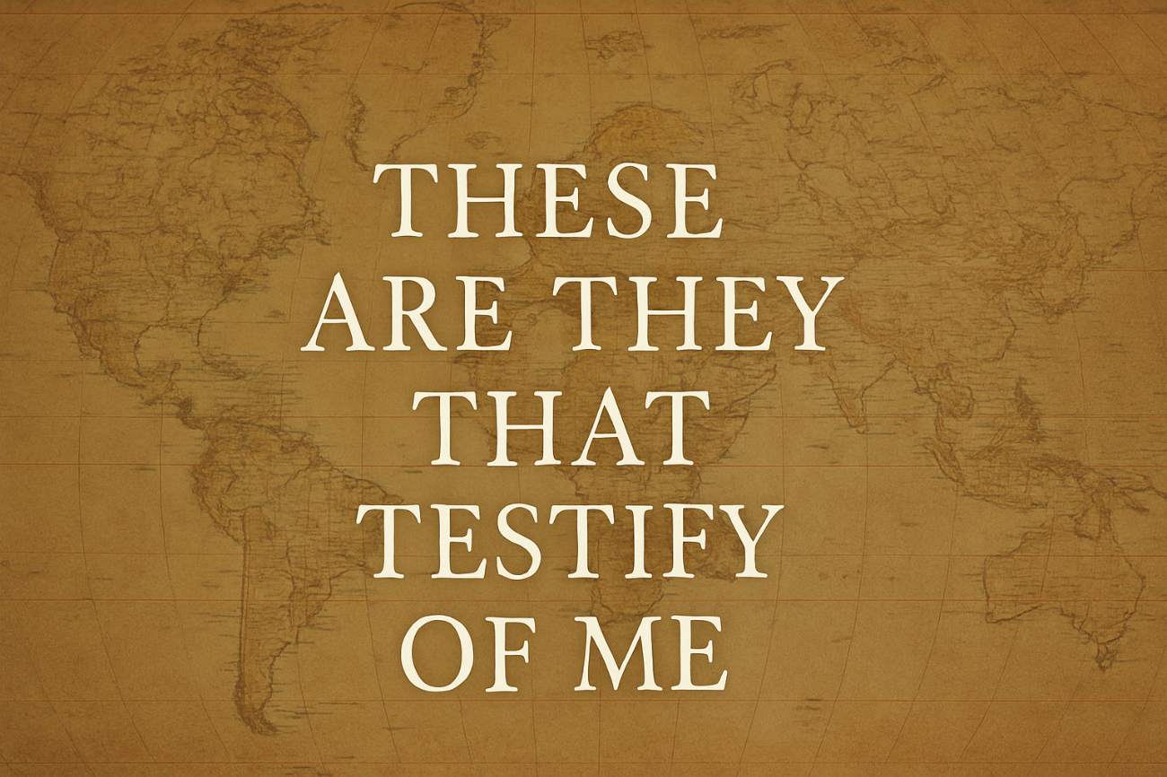 These Are They That Testify Of Me These Are They That Testify Of Me Message Image